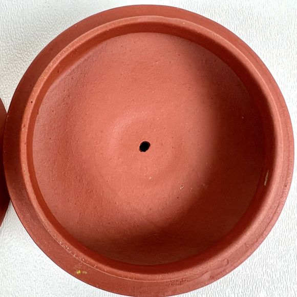 Japanese Tokoname Houhin Handleless Teapot Red Clay Shuedi Green Tea 6 oz 180 ml - Picture 7 of 8